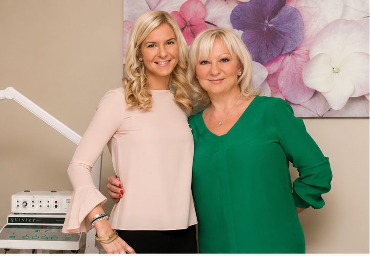 Natalie Helms with her mother and longtime business partner, Diana Gavrila